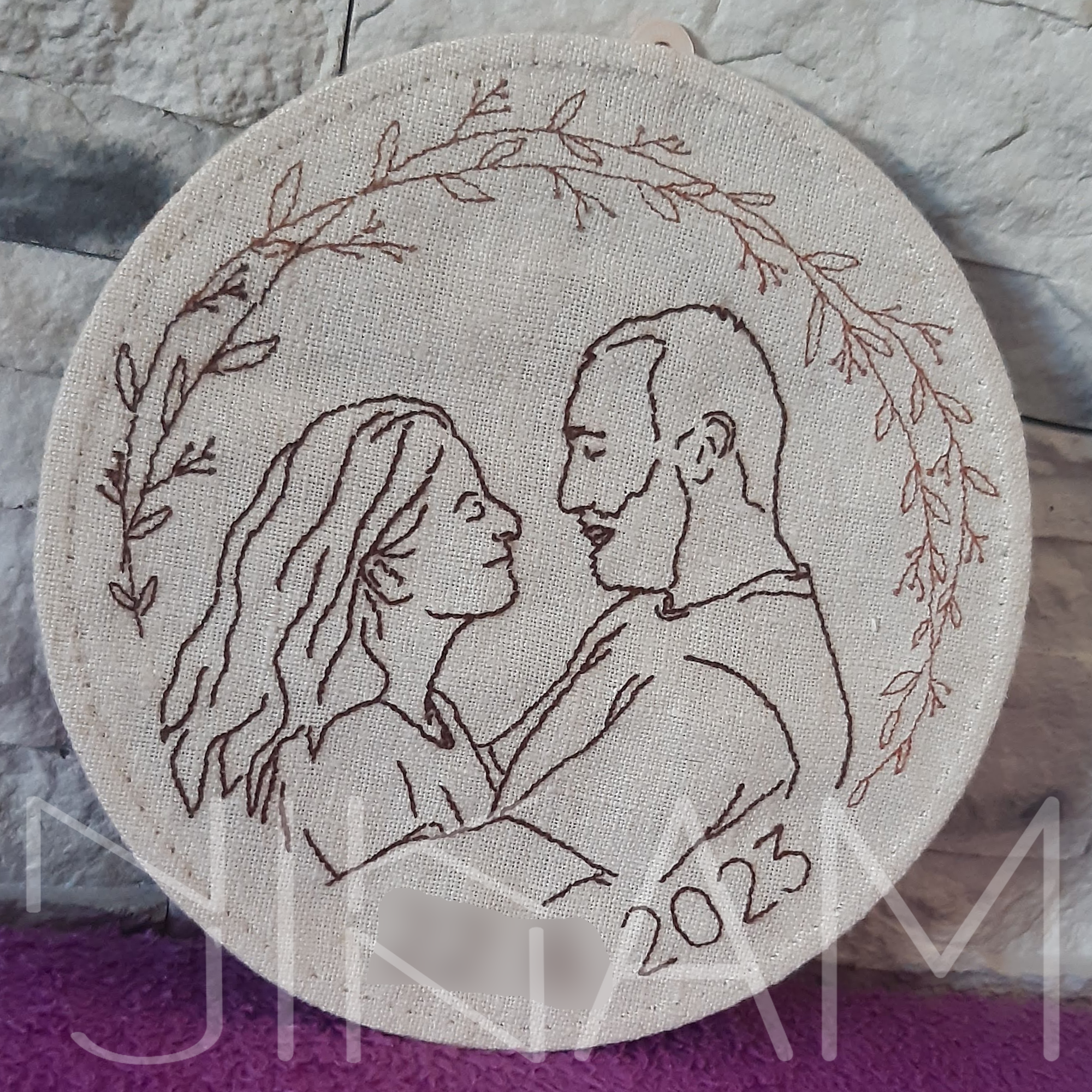 Portrét podle fotografie - linework